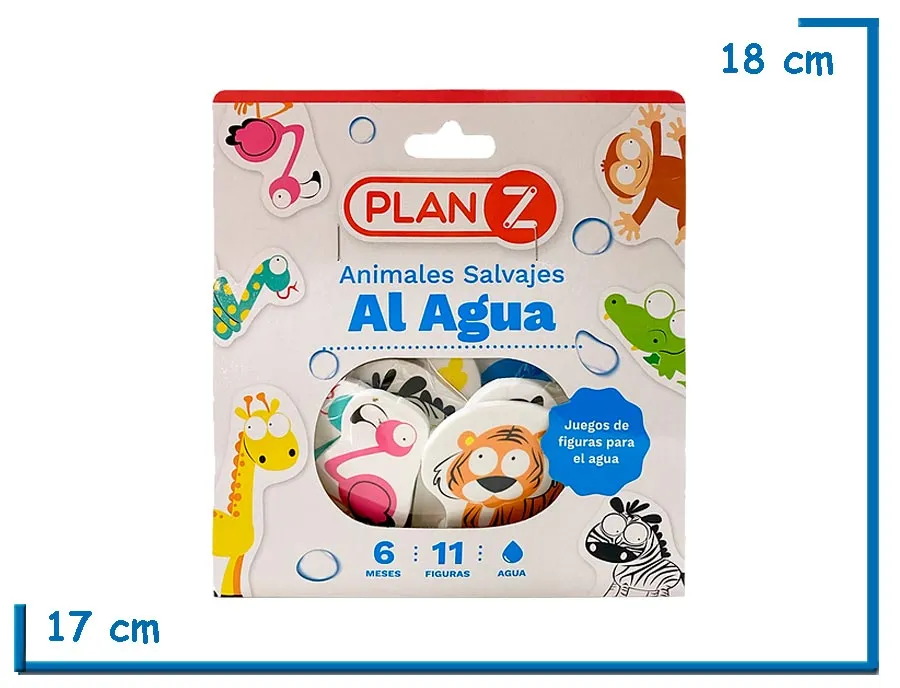 ANIMALES SALVAJES AL AGUA X11 PZS