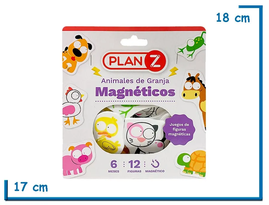 ANIMALES DE LA GRANJA MAGNETICOS X12 PZS