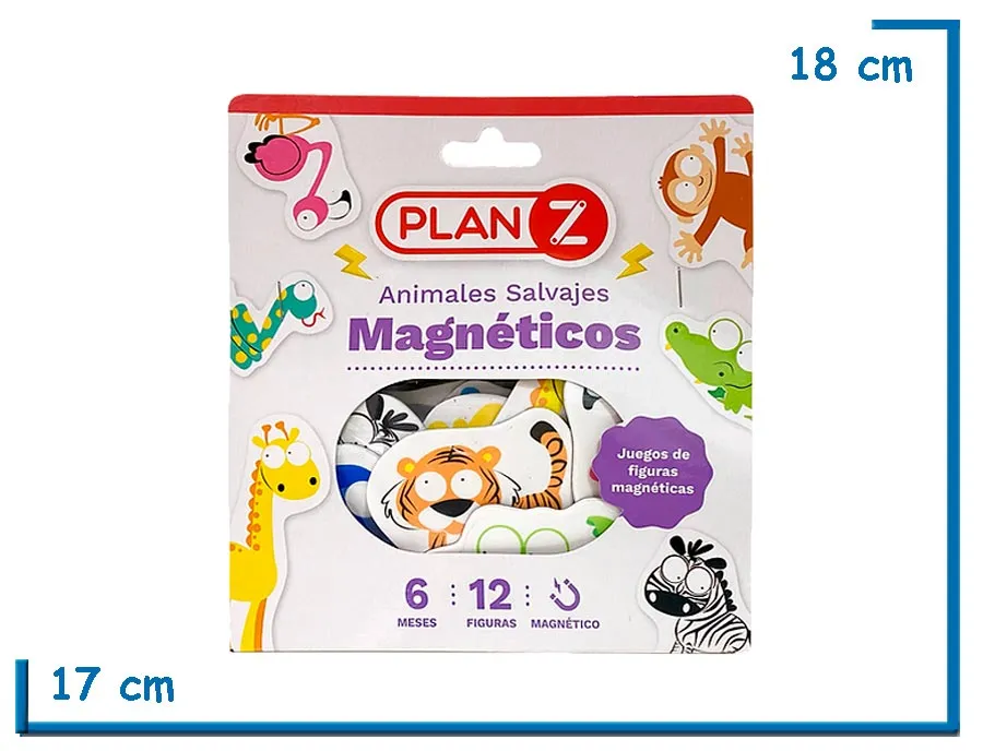 ANIMALES SALVAJES MAGNETICOS X12 PZS