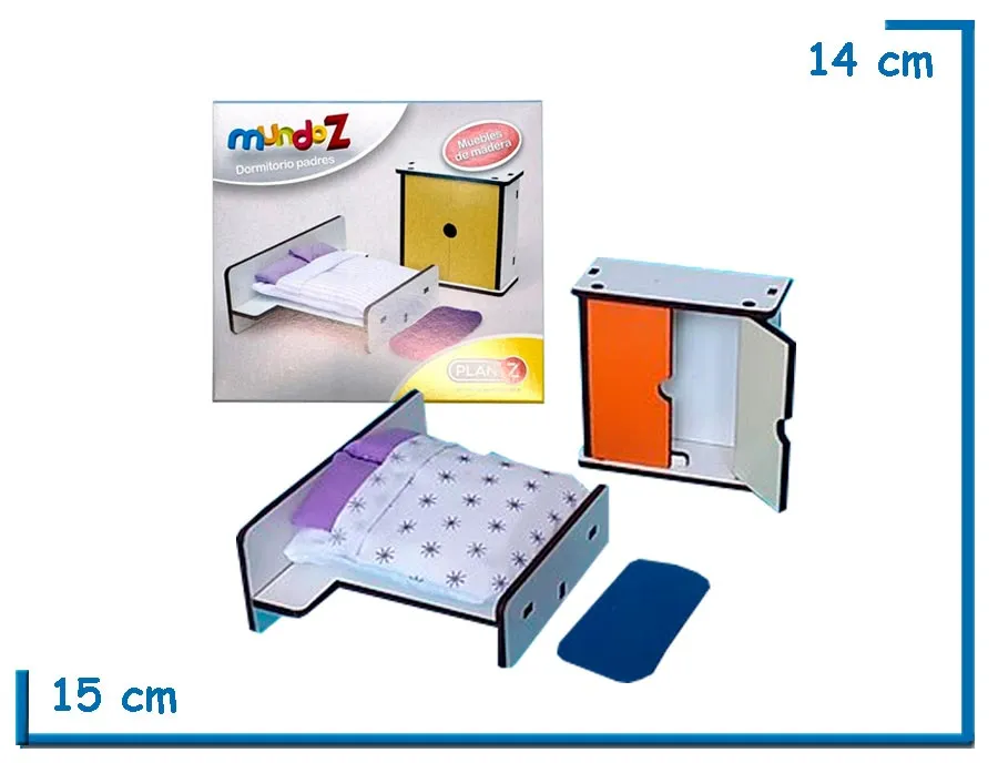 MUNDO Z DORMITORIO PADRES MUEBLES DE MADERA
