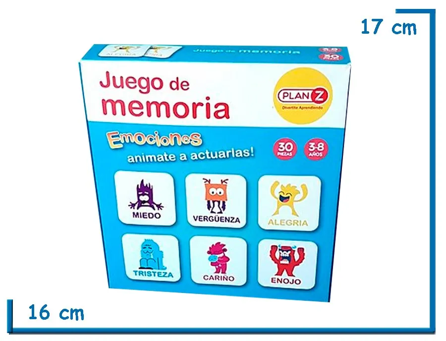 JUEGO DE MEMORIA EMOCIONES X30 PZS