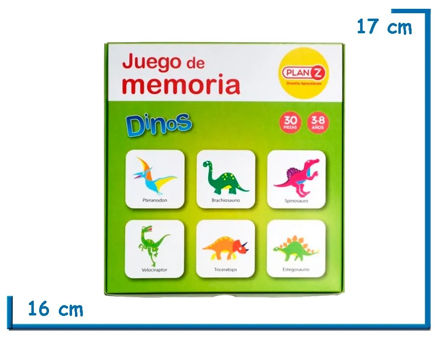JUEGO DE MEMORIA DINOS X30 PZS