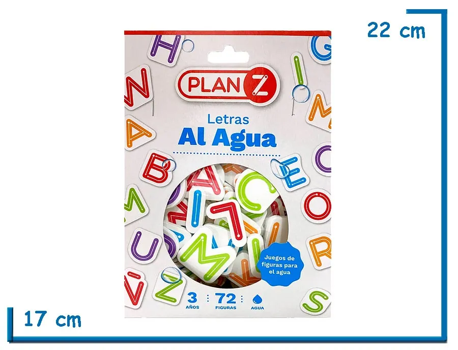 LETRAS AL AGUA X72 PZS