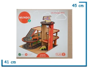 MUNDO Z ESTACION DE SERVICIO CON AUTITOS DE MADERA