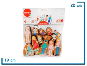 MUNDO Z NUEVA FAMILIA 18 FIGURAS DE MADERA