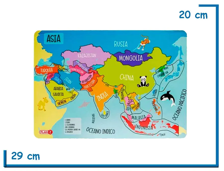 ENCASTRE ASIA DE MADERA 22 PZS