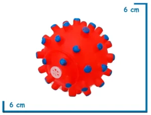 PELOTA ROJA CON CHIFLE Y PICOS