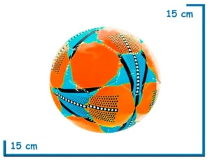 PELOTA DE FUTBOL N°2 NARANJA CON ESTRELLAS