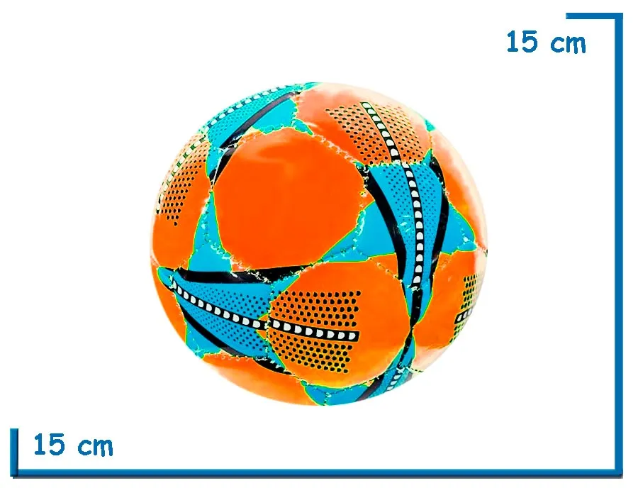 PELOTA DE FUTBOL N°2 NARANJA CON ESTRELLAS