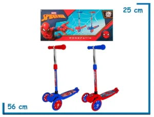SPIDER-MAN MONOPATIN 3 RUEDAS PLEGABLE SURTIDO