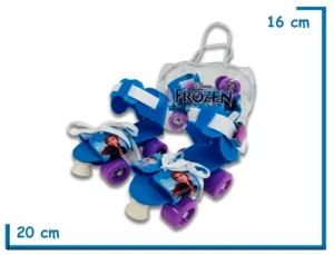 FROZEN PATINES AJUSTABLES TALLE 28-32 CON BOLSITO