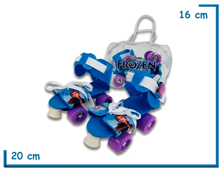 FROZEN PATINES AJUSTABLES TALLE 28-32 CON BOLSITO