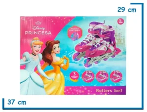DISNEY PRINCESA ROLLERS 3 EN 1 CON LUCES TALLE M 34-37