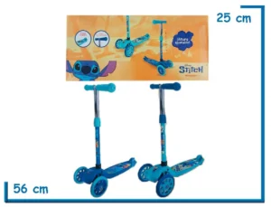 STITCH MONOPATIN 3 RUEDAS PLEGABLE SURTIDO
