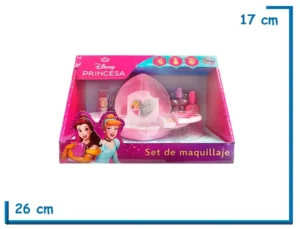 DISNEY PRINCESA SET DE MAQUILLAJE TOCADOR CHICO EN CAJA