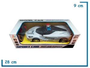 SPORT CAR AUTO POLICIA BLANCO RC 1.18