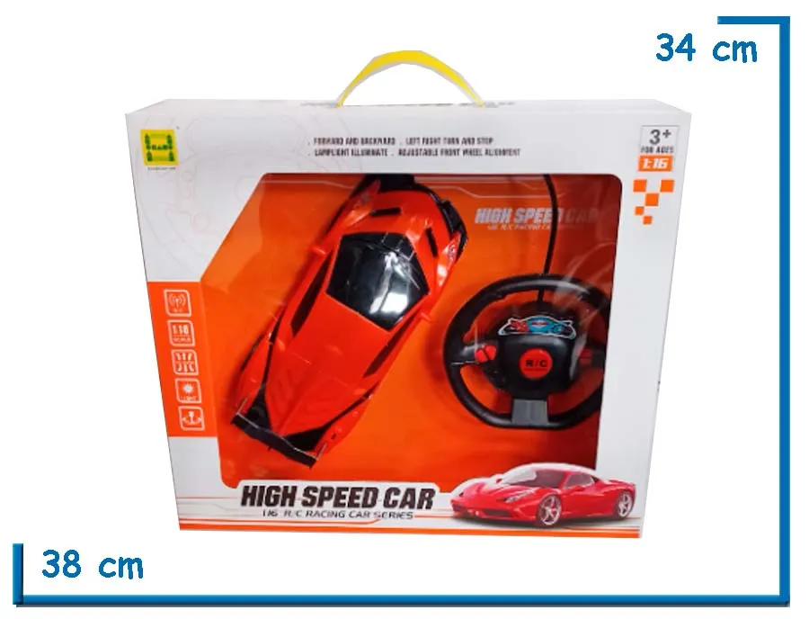 HIGH SPEED CAR 1.16 CONTROL REMOTO NARANJA