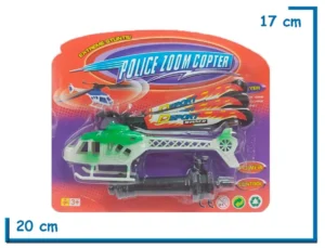 POLICE ZOOM COPTER VERDE HELICOPTERO LANZADOR