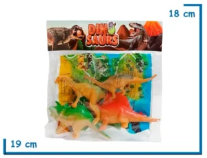 DINO SAURS DINOSAURIOS X4 EN BOLSA
