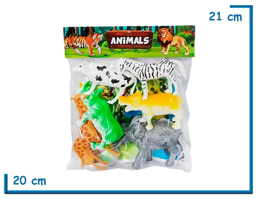 ANIMALS SET DE 6 ANIMALES EN BOLSA