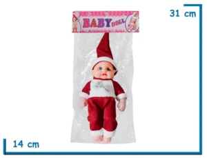 BABY DOLL BEBE CON PIJAMA GRANATE