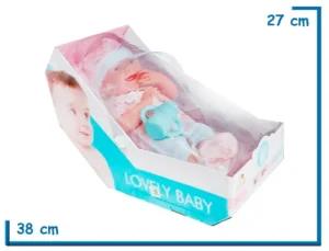 LOVELY BABY SUPER BEBOTE ROSA CON ACCESORIOS