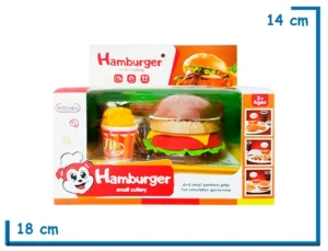 HAMBURGER SMALL CUTLERY COMBO HAMBURGUESA CON PAPAS