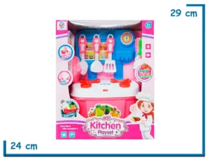 KITCHEN PLAYSET MEGA SET DE COCINA CON ACCESORIOS
