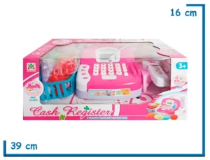 CASH REGISTER CAJA REGISTRADORA A PILA CON ACCESORIOS