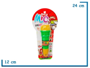 ECHO MIC MICROFONO VERDE CON ECO EN BLISTER