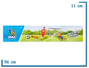 FUN PLAY ARCO DE FUTBOL 60X41 CM CON PELOTA E INFLADOR