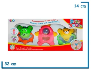 BABY RATTLE COHETE 3 SONAJEROS EN CAJA