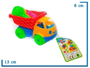 BEACH TOYS CAMIONCITO CHICO CON ACCESORIOS EN RED