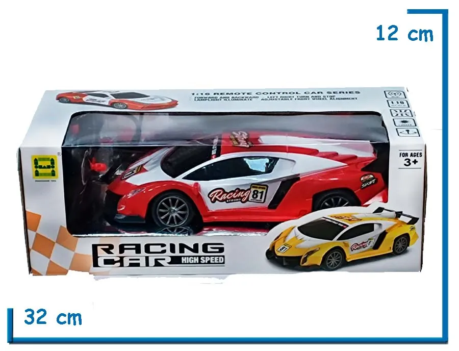 RACING CAR AUTO ROJO RC 1.16