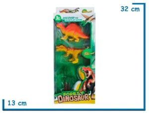 FOREST DINOSAUR PLAYSET X2 DINOS PALMERAS Y HUEVOS