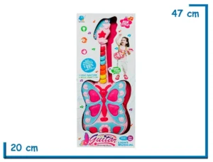 GUITAR BUTTERFLY MUSIC CELESTE GUITARRA CON LUZ Y SONIDO