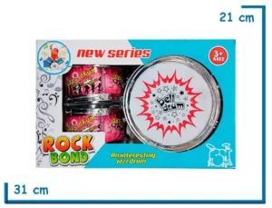 ROCK BOND CONJUNTO DE BATERIA EN CAJA