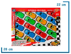 SPEED CAR SET X20 AUTITOS EN CAJA