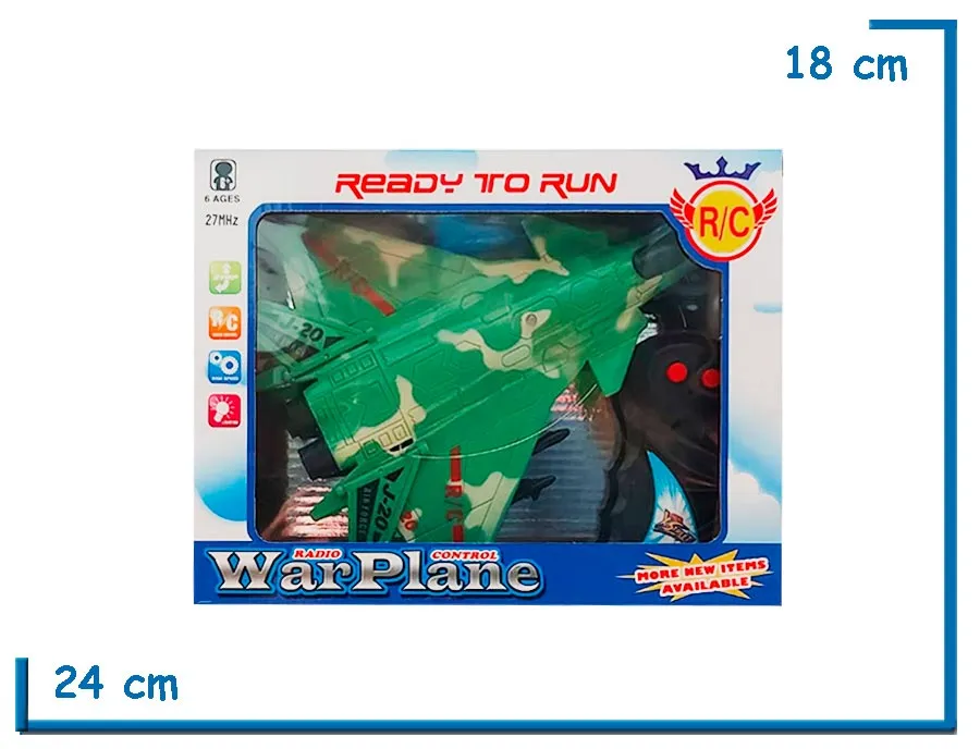 WAR PLANE AVION VERDE RC