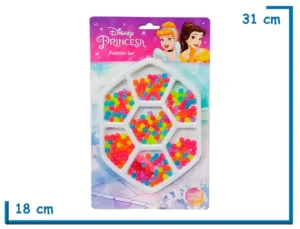 DISNEY PRINCESA FASHION SET HEXAGONO CON MOSTACILLAS EN BLISTER