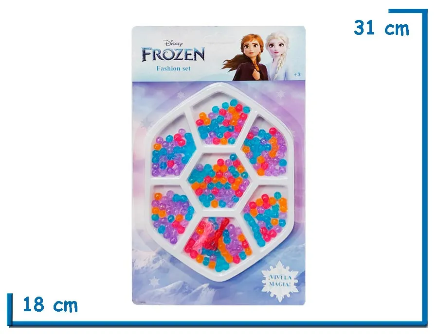 FROZEN FASHION SET HEXAGONO CON MOSTACILLAS EN BLISTER