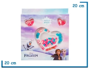 FROZEN FASHION SET CORAZON CON MOSTACILLAS EN CAJA