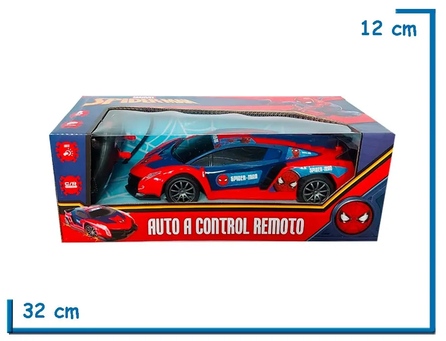 SPIDER-MAN AUTO ROJO Y AZUL RC