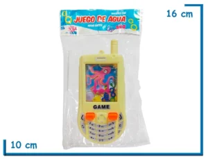 JUEGO DE AGUA AROS LOCOS CELULAR AMARILLO EN BOLSA