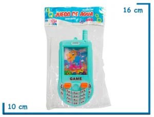 JUEGO DE AGUA AROS LOCOS CELULAR CELESTE EN BOLSA