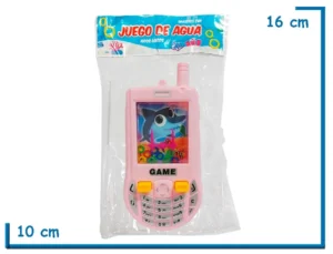 JUEGO DE AGUA AROS LOCOS CELULAR ROSA EN BOLSA