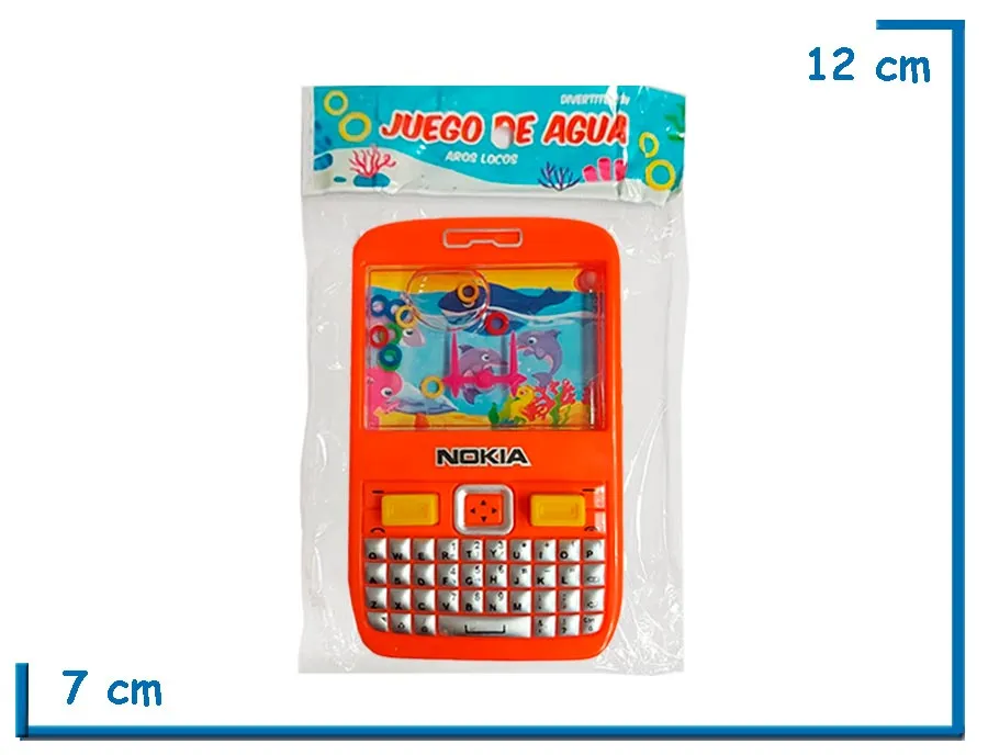 JUEGO DE AGUA AROS LOCOS NOKIA NARANJA EN BOLSA