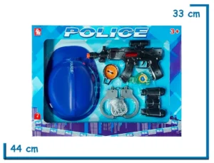 POLICE PLAYSET CONJUNTO DE POLICIA CON CASCO EN CAJA