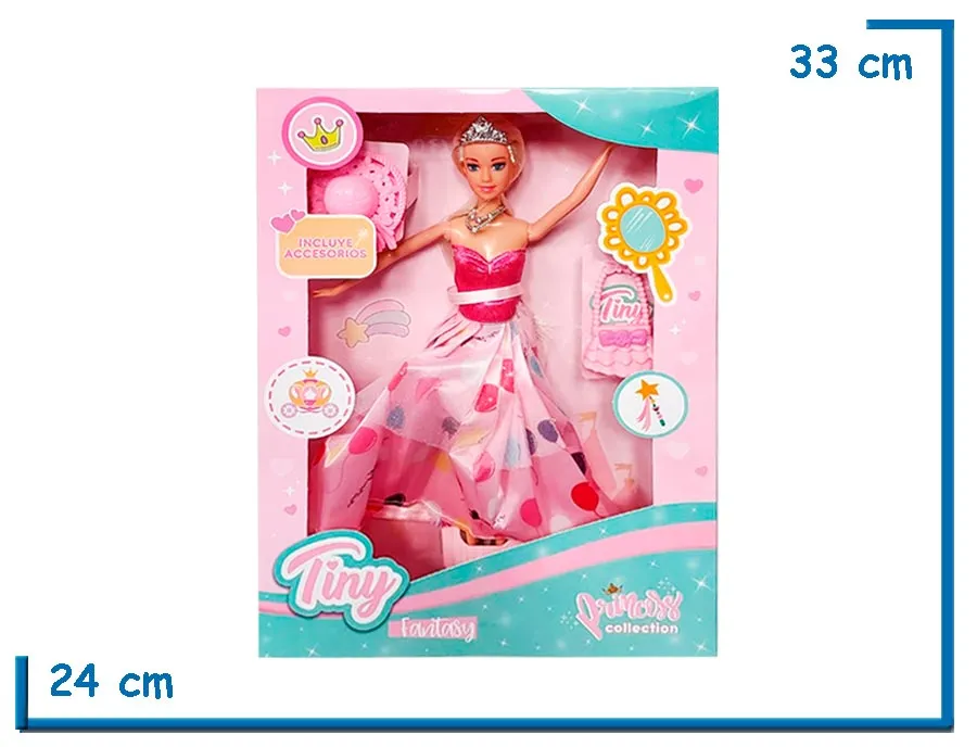 TINY PRINCESS MUÑECA CON ACCESORIOS
