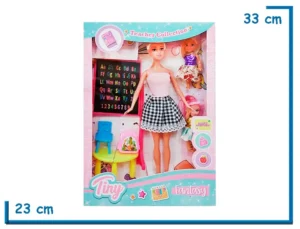 TINY FANTASY TEACHER MU¥ECA VESTIDO CUADRILLE CON ACCESORIOS